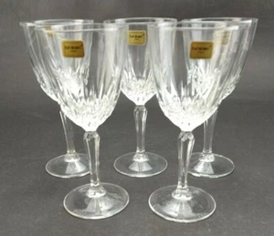 Luminarc Crystal Diamant Wine Glasses 6 3/4" Tall Made In France Lot of 5 Used  - Picture 1 of 11