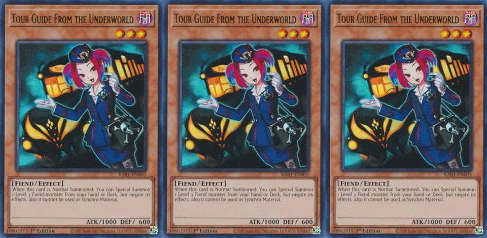 3 件地下世界导游 | RA01-EN005 | UR | 第一版 | 近乎完好 | YuGiOh — 第 1/1 张图片