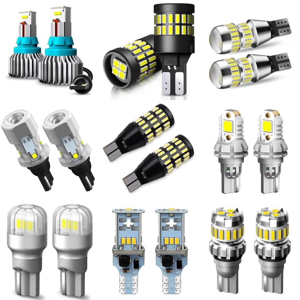 Bombilla LED Canbus blanca súper brillante para luz inversa de respaldo 912 921 T15 W16W D Foto 1 de 1