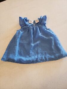 Girls Koala Kids 6/9 Months Blue Sleeveless Dress
