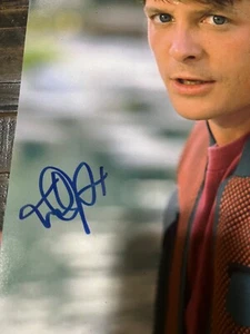 Foto autografiada de Michael J. Fox 11x14 de Regreso al Futuro Beckett firmada automática - Imagen 1 de 4