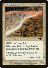 Wall of Hope Legions PLD White Common MAGIC THE GATHERING MTG CARD ABUGames