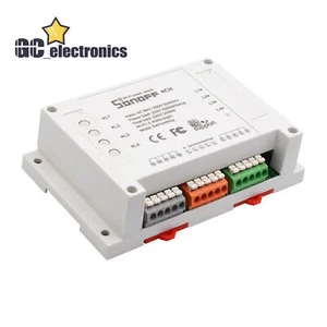 Sonoff 4CH PRO R3 4-Wege Montage WiFI Wireless Smart Switch 433MHZ Fernbedienung A3GS - Bild 1 von 17