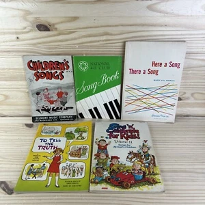 Lote De Colección De 5 Cancioneros Musicales Infantiles 4H Belmont Music To Tell the Truth - Imagen 1 de 23