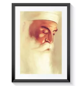 Póster enmarcado Guru Nanak Dev Ji arte pared impresión imagen sij sijismo A3 A4 A5 #01 - Imagen 1 de 18