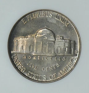 1955-D/S NGC MS67 Pop Top Over Mintmark Jefferson Nickel Variety 5C - Picture 1 of 4