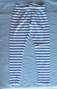Crazy 8 Blue and White Stripe Print Ankle Length Leggings Girl's 14 XL EUC - Picture 1 of 7