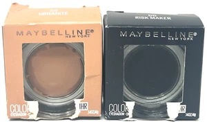 (2) Maybelline Color Tattoo Eyeshadow New In Packaging 25 Urbanite 55 Risk Maker - Picture 1 of 3