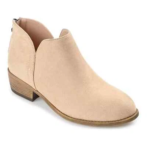 Botas al tobillo para mujer Journee LIVVY de gamuza taupe talla 9 - Imagen 1 de 8