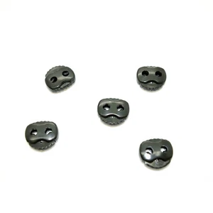 Army Khaki Twin Hole Cord Stopper Lock Toggle Stop End ⋆ Metal Spring ⋆ D327 - Picture 1 of 1