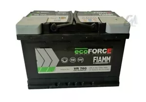VR760 BATTERIA AUTO FIAMM eco-FORCE AGM START&STOP 70Ah 760A 278x175x190 - Foto 1 di 11