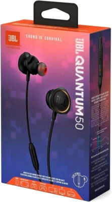 3.5mm JBL Quantum 50 High Performance Stereo In-Ear Gaming Headphones for PC PS4 - Image 1 of 4