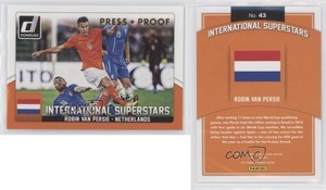 2015 Donruss International Superstars Press Proof Gold /99 Robin van Persie #43