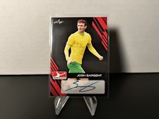 Josh Sargent 2023 Leaf Goal Soccer Auto Autograph Signed Norwich City BA-JS1