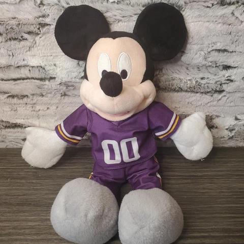 Disney NFL Minnesota Vikings Mickey Mouse 17" Plush Stuffed Doll 00 Jersey 2013 Cover