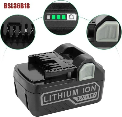36V/18V 5.0Ah For Metabo HPT BSL36A18 Li-Ion Battery Multi Volt 372121M BSL36B18