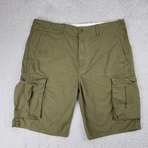 Levis Cargo Shorts Mens W38 Green Utility Pockets Outdoor 100% Cotton Workwear - Picture 1 of 23