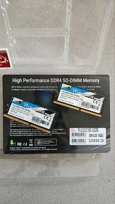 32GB RAM = 2x G.SKILL SODIMM DDR4-3200 - Immagine 1 di 2