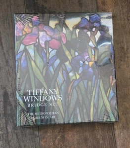 Tiffany Fenster "Iris" Brücke Set Metropolitan Museum of Art NEU IN VERSIEGELTER BOX - Bild 1 von 3