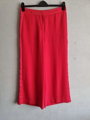 Boden red wide leg tailored trousers size 12L - Image 1 of 4