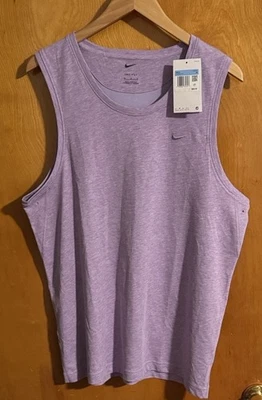 Nike Tank Top Mens Medium Dri Fit Ventilated Purple - Image 1 of 4