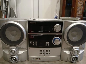Sharp CD-ES777 Mini Component System 300W 5 CD Changer AM/FM Stereo 2 Cassette - Picture 1 of 4