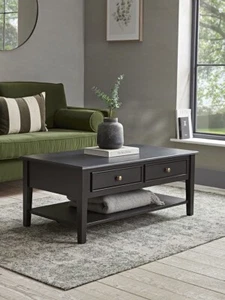 COX & COX Camille Coffee Table - Black - Almost Brand New - RRP £750 - Picture 1 of 6