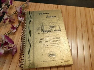 Vtg WEST ALLIS BUILDING AND LOAN WISCONSIN COOKBOOK 1001 FAMOUS RECIPES 1940 - Foto 1 di 8