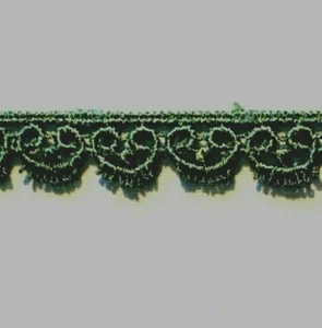 Venice Lace Trim Edging Rayon Guipure Lace Trim 1/2" Green 5 yds USA V12 - Picture 1 of 1