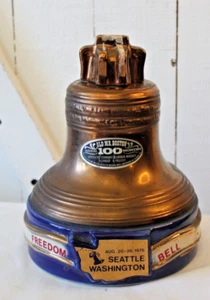 VINTAGE LIVERY BELL JIM BEAM DECANTER 1976 100 MONTH AGED AMERICAN LEGION - Picture 1 of 8