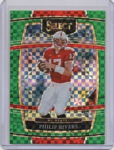 2022 Select Draft Football Philip Rivers Green Block Prizm +3 Base Free Shipping - Picture 1 of 2