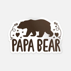 Papa Bear Auto Stoßstange Vinyl Aufkleber Aufkleber - Bild 1 von 4