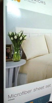 Juego de sábanas y funda de almohada ajustables de 3 piezas color a elección  Foto 1 de 4