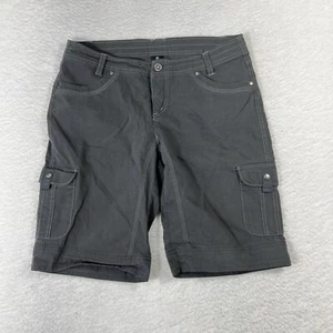Pantaloncini da trekking Kuhl donna taglia 12 grigio scuro cargo escursionismo tessuto elasticizzato W32 - Foto 1 di 10