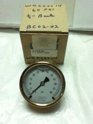 Noshok 25-310-60 2.5" Pressure Gauge Glycerine Filled 25-310-60 - Image 1 of 4
