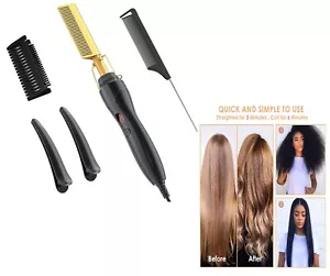 Peine de prensa de pelo profesional de alta temperatura, plancha de pelo de cobr - Picture 1 of 7