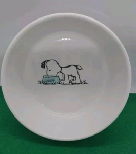 Gibson Stoneware Peanuts Snoopy Pet Bowl "Snoopy Pink Stripe" Diamètre 5" - Photo 1/4