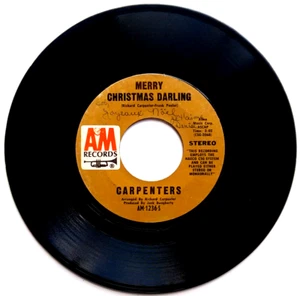 CARPENTERS - Merry Christmas Darling -VINYL 45rpm 1970 AM-1236-S - Imagen 1 de 4