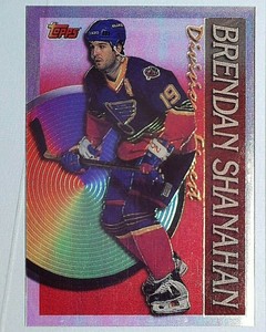 1994-95 TOPPS  FINEST DIVISION FINEST #14 BRENDAN SHANAHAN ST LOUIS BLUES