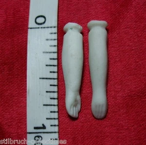 7/8" ANTIQUE small spoon bisque arms for China Doll cloth body early 1800s vtg - Picture 1 of 4
