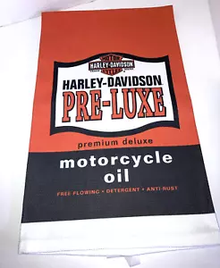 Harley Davidson Motorcycle Pre Luxe Oil Bar Towel Man Cave Decor 22”W X 32” L - Picture 1 of 11