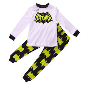 Girls Boys Kids Spiderhero Pajamas Set Long Sleeve Blouse Tops Pants Sleepwear