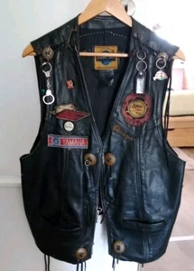 Weste aus Leder für Biker in der Größe ; XL - Bild 1 von 9