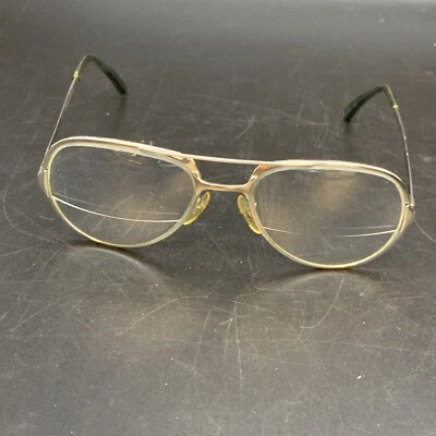 复古 70 年代美国光学飞行员风格眼镜 61154D18 W 双焦镜片 — 第 1/4 张图片