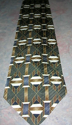  Clásico (57 in.-60 in.) Corbata geométrica de Honors 100 % seda Foto 1 de 2