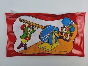 VIntage Keebler Elves PVC Zipper Pencil case red Pencil Sharpening Cartoon worn - Picture 1 of 4