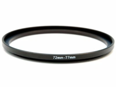 72-77mm Metal Step Up Ring Lens Adapter 72 male to 77 female thread - UK STOCK - Image 1 of 3