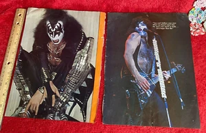 Vintage Kiss Pinup Posters Weird Gene Simmons Pose & Hot Paul Stanley & More - Picture 1 of 5
