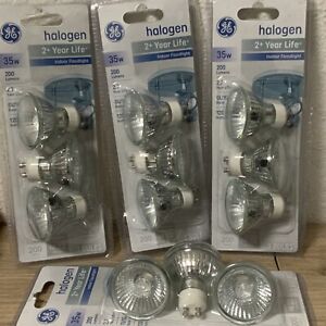 📀 General Electric 35w 3 pack GU10 Indoor Floodlight- NEW (LOT OF 4)