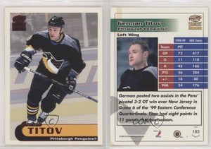 1999-00 Pacific Paramount Red German Titov #193